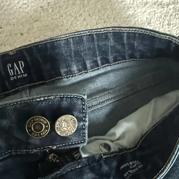 GAP curvy skinny jeans Dark Blue Denim Skinny Jeans SZ 26 - Picture 8 of 12
